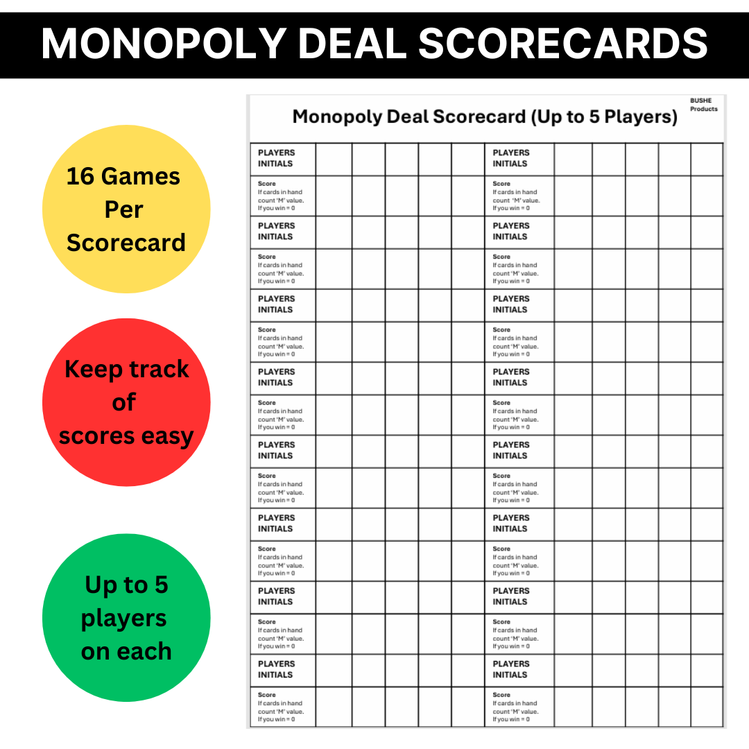 Uno Flip & Monopoly Deal Card Game + 2 Scorecards & 2 Travel Cases | Uno Card Game, Travel Games, Childrens Games, Mattel, Hasbro