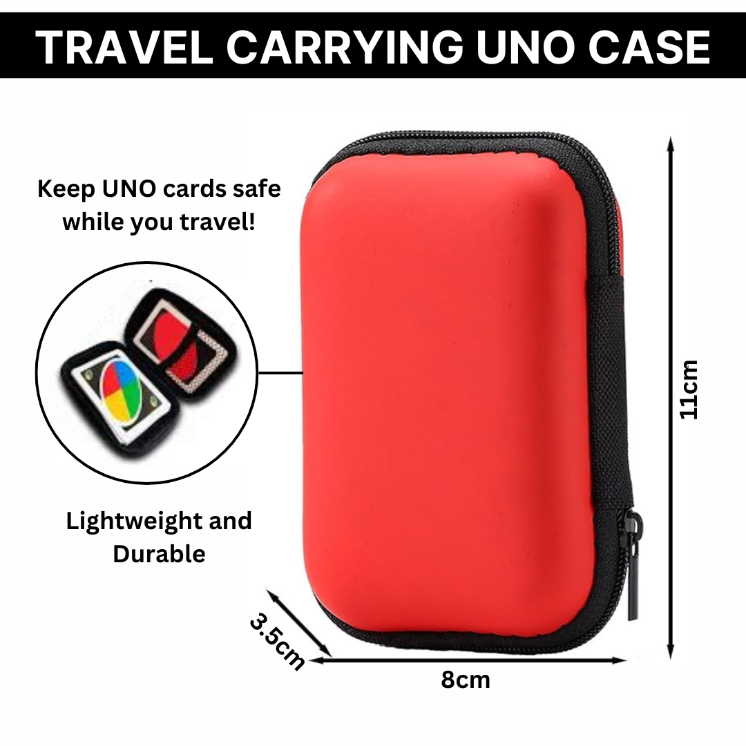 Uno Card Game & Playing Cards + Uno Case and Deck of Cards Case - Travel Games Set | Kids Games, Family Game, Pack of Cards, Travel Games For Adults