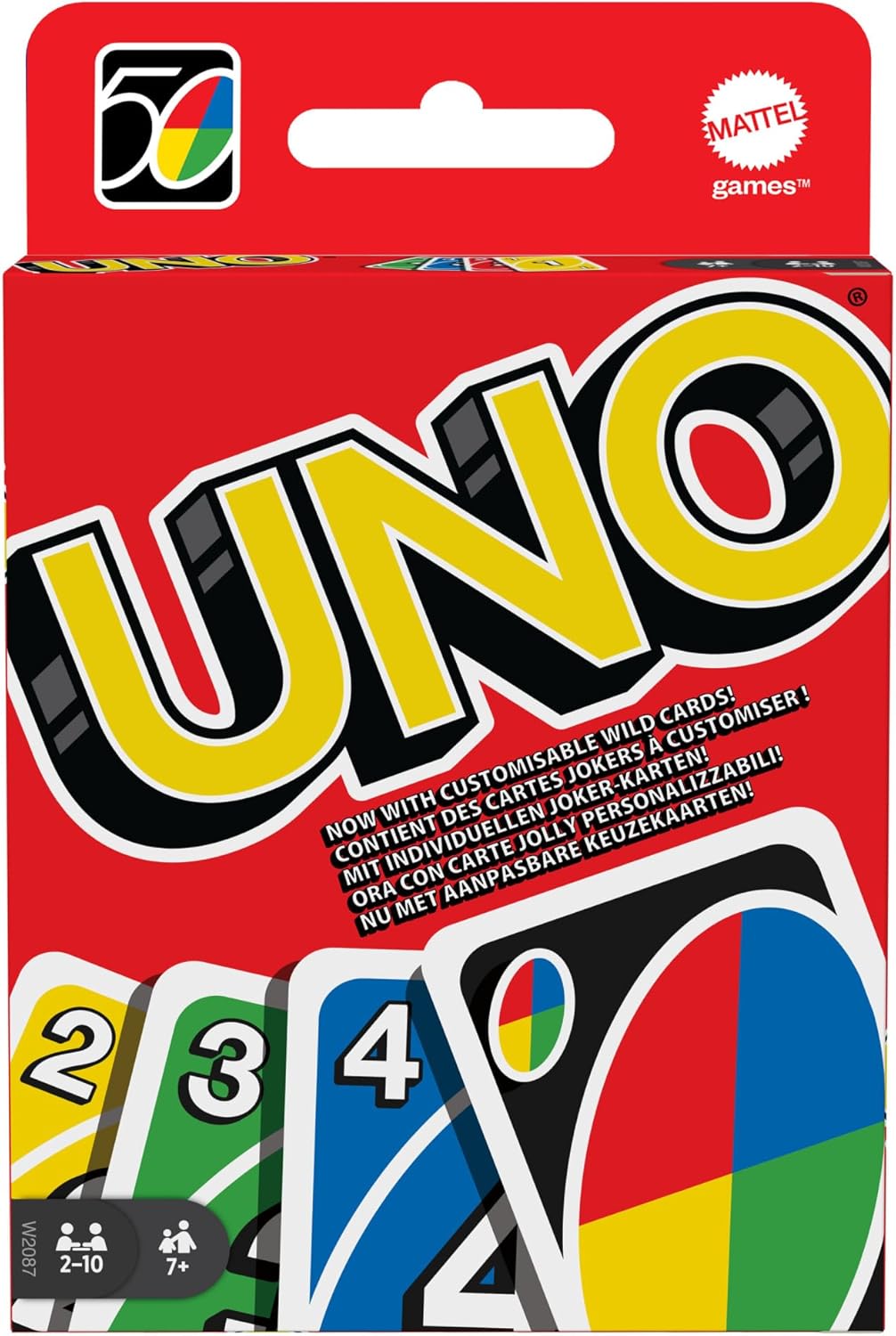 Mattel Games UNO, Classic Card Game for Kids and Adults for Family Game Night, Use as a Travel Game or Engaging Gift for Kids, 2 to 10 Players, Ages 7 and Up